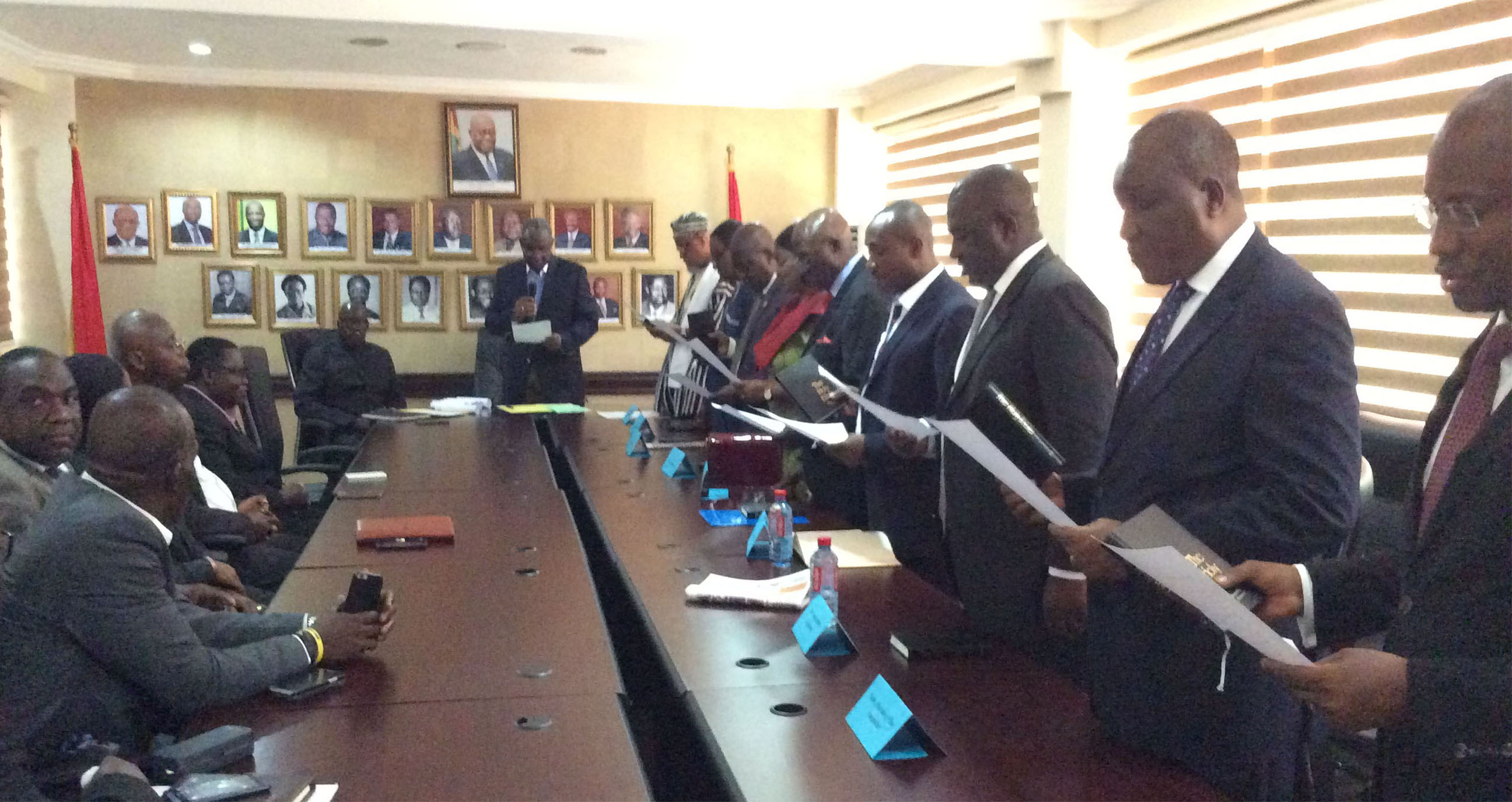 administering Oath of Office and Oath of Secrecy to members