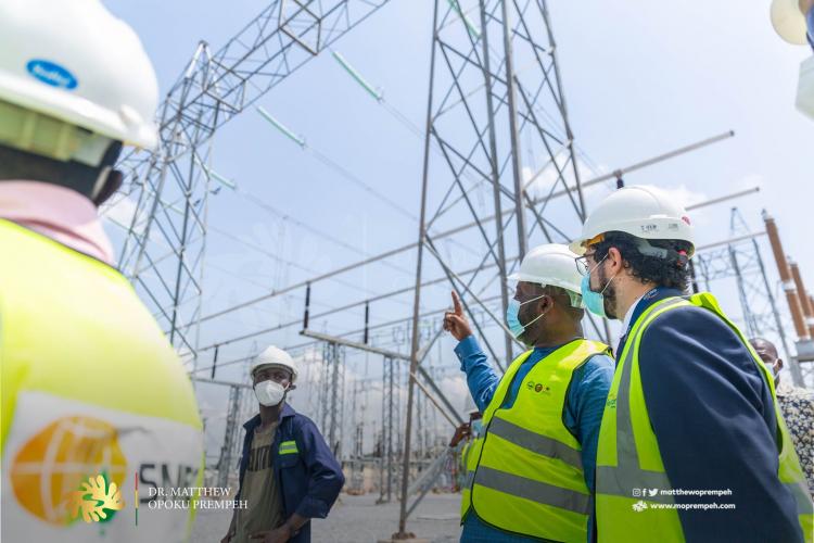 Working Visit by the Minister of Energy to inspect progress of the Pokuase Bulk Supply Point (BSP)