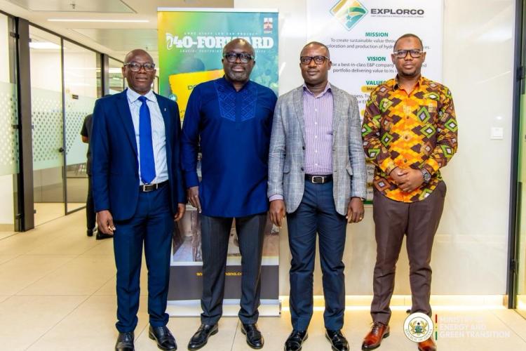Minister Tours GNPC, Explorco